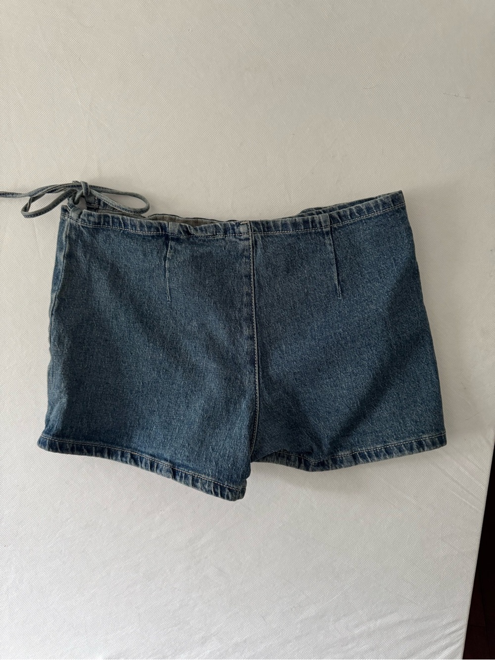 No Boundaries Denim Wrap Skort Retro Tie Waist Skirt-Shorts Small 4-6 Y2K - Picture 12 of 13